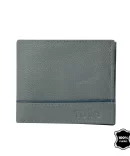 BILLETERA TOTTO LEDER - GRIS 100% CUERO