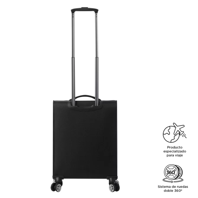 MALETA VIAJE TOTTO 360 LIVIANA - TALLA S - NEGRO