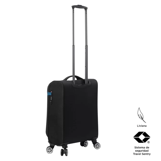 MALETA VIAJE TOTTO 360 LIVIANA - TALLA S - NEGRO