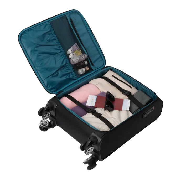 MALETA VIAJE TOTTO 360 LIVIANA - TALLA S - NEGRO