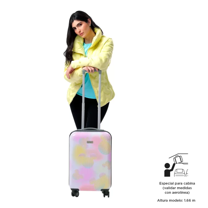 MALETA VIAJE TOTTO 360 MINNIE SENSE SCAPES - TALLA S - ROSADO