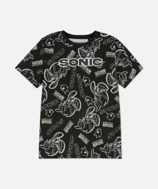 CAMISETA PRIMARK SONIC NIÑO - CUELLO REDONDO