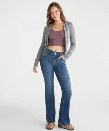 JEAN AEROPOSTALE MUJER - CURVY MID RISE BOOT STRECH