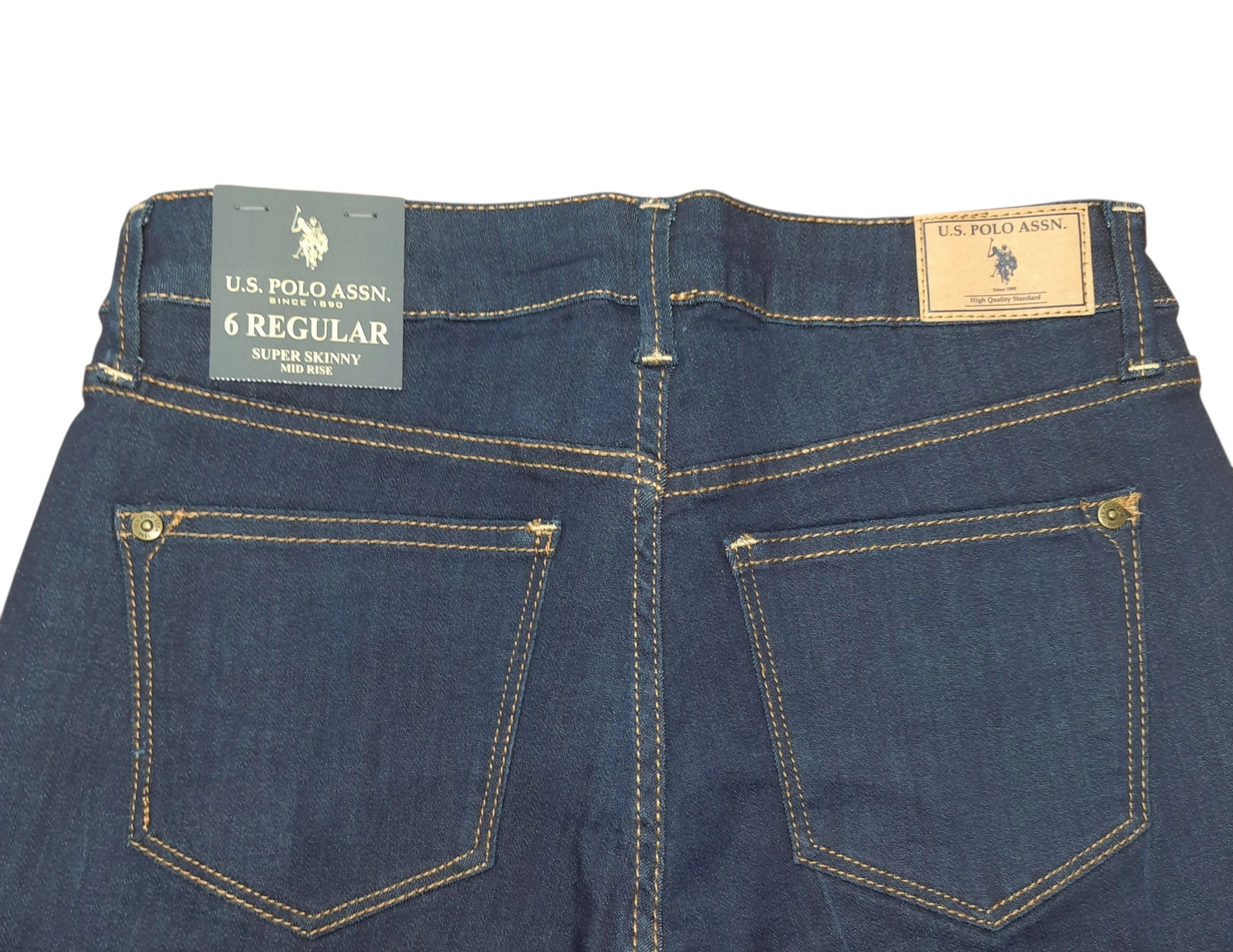 JEAN US POLO ASSN MUJER - SUPER SKINNY MID RISE