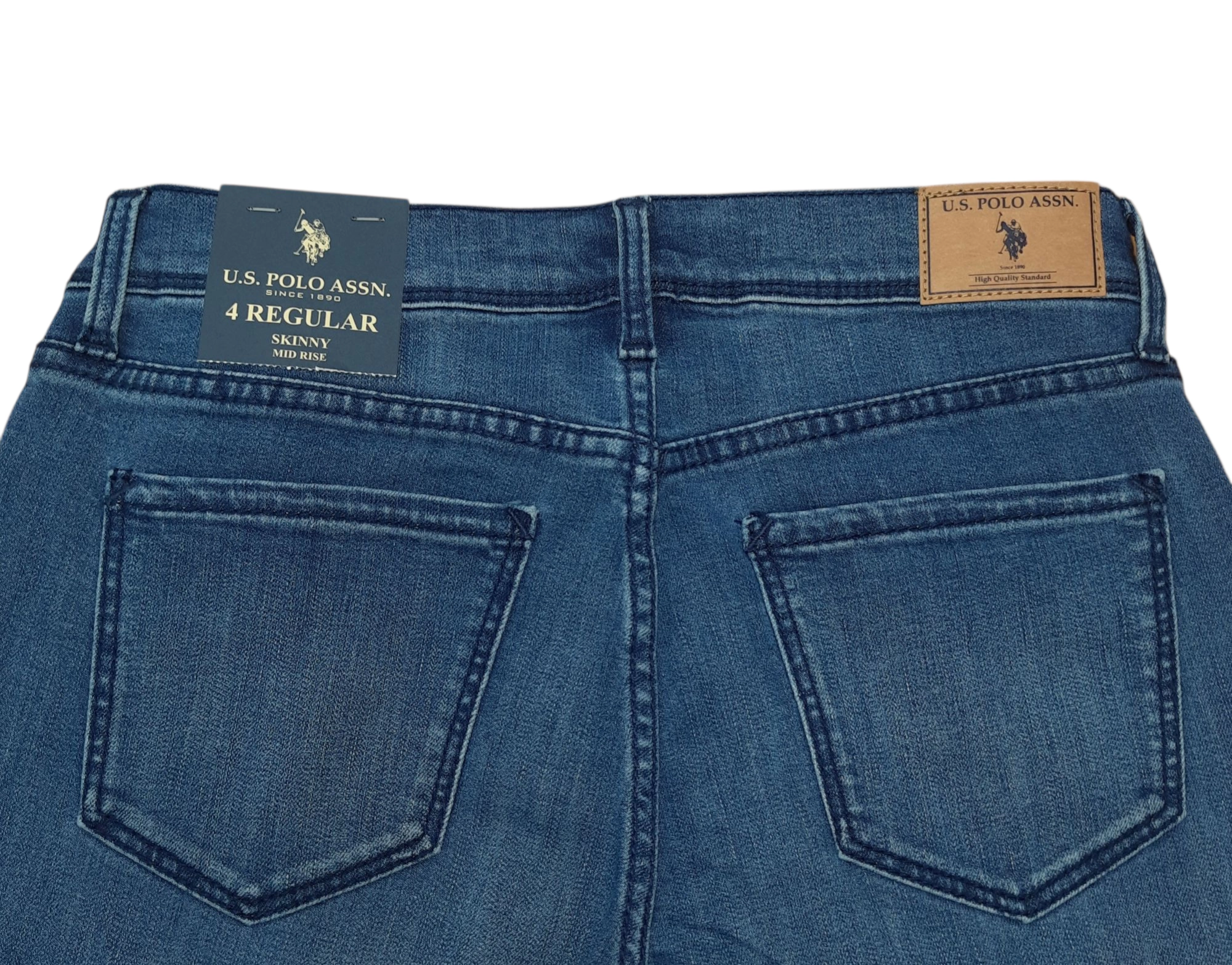 JEAN US POLO ASSN MUJER - SKINNY MID RISE