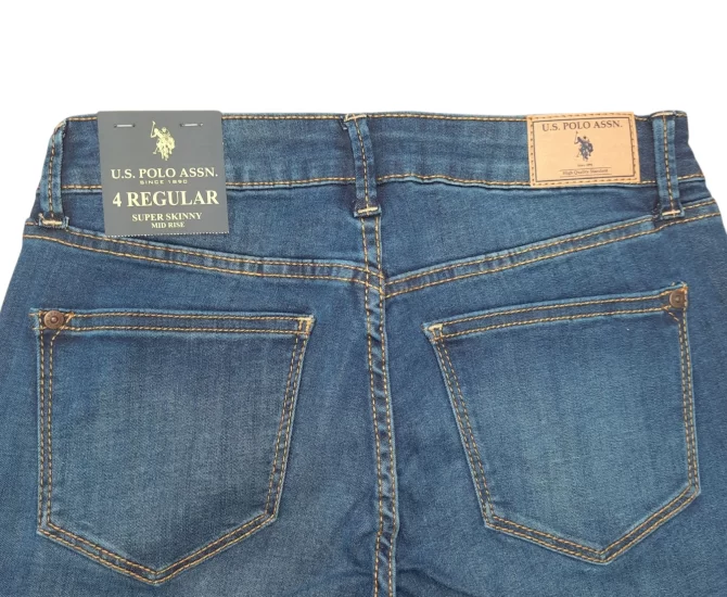 JEAN US POLO ASSN MUJER - SUPER SKINNY MID RISE