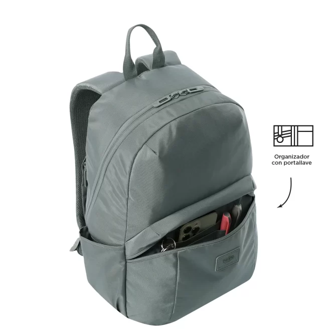 MORRAL TOTTO TRIK M PORTA PC 14" - TALLA M - GRIS