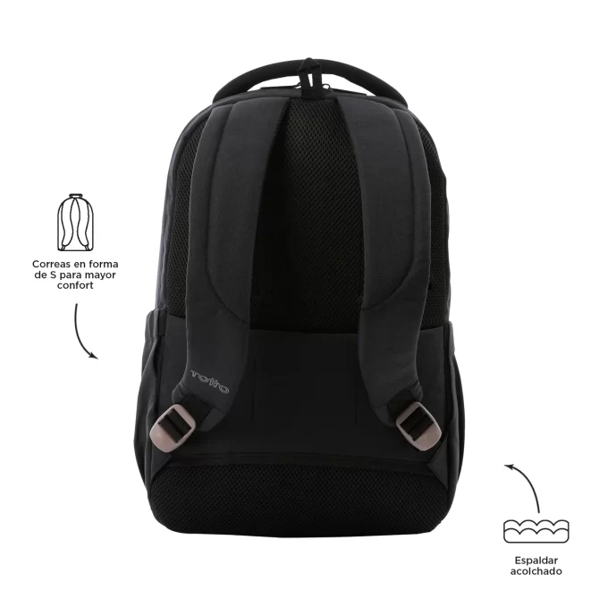 MORRAL TOTTO DELEG 2.0 EJECUTIVO PORTA PC 14" - TALLA M - NEGRO