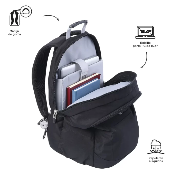 MORRAL TOTTO KRIMLER 2.0 EJECUTIVO PORTA PC 15.4" - TALLA XL - NEGRO