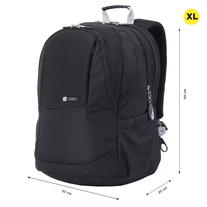 MORRAL TOTTO KRIMLER 2.0 EJECUTIVO PORTA PC 15.4" - TALLA XL - NEGRO