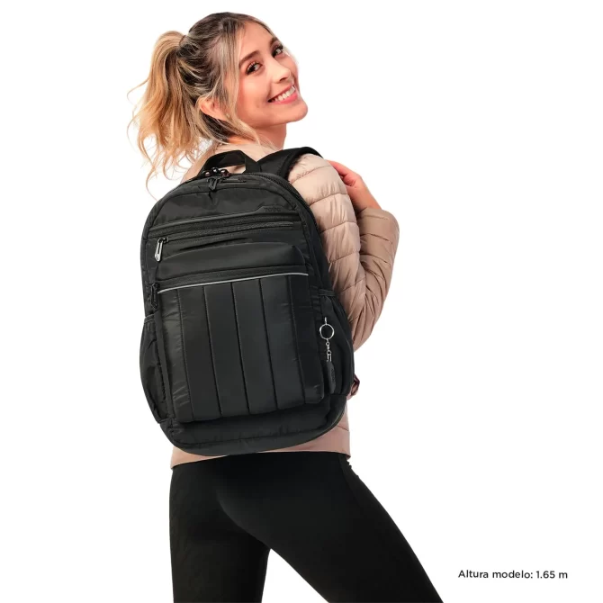 MORRAL TOTTO PLAINE PORTA PC 14" - TALLA L - NEGRO