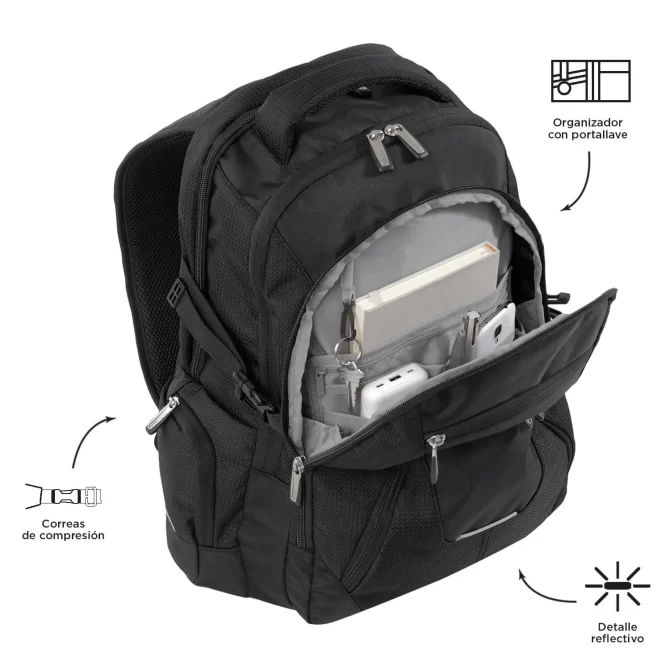 MORRAL TOTTO POLIXAN 2.0 TACTICO VIRAL - TALLA XL - NEGRO