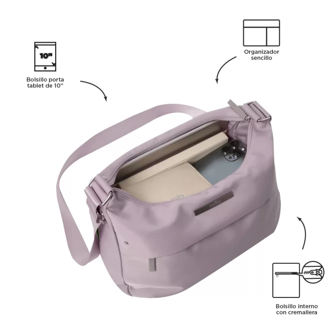 BOLSO TOTTO ADELAIDE 1 2.0 - ROSADO - TALLA M