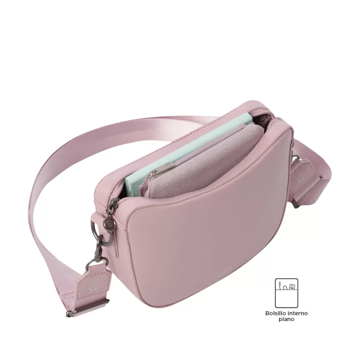 BOLSO TOTTO X2 STYLE 3 EN 1 - ROSADO - TALLA S