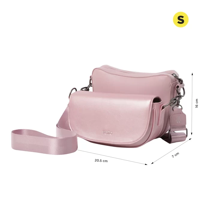 BOLSO TOTTO X2 STYLE 3 EN 1 - ROSADO - TALLA S
