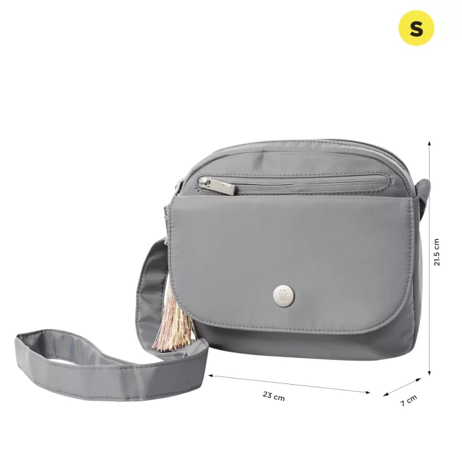 BOLSO TOTTO CORNEANA 2.0 - GRIS - TALLA S