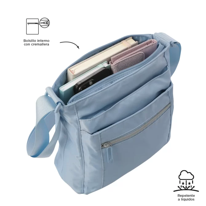 BOLSO TOTTO SUPIORI - AZUL - TALLA S