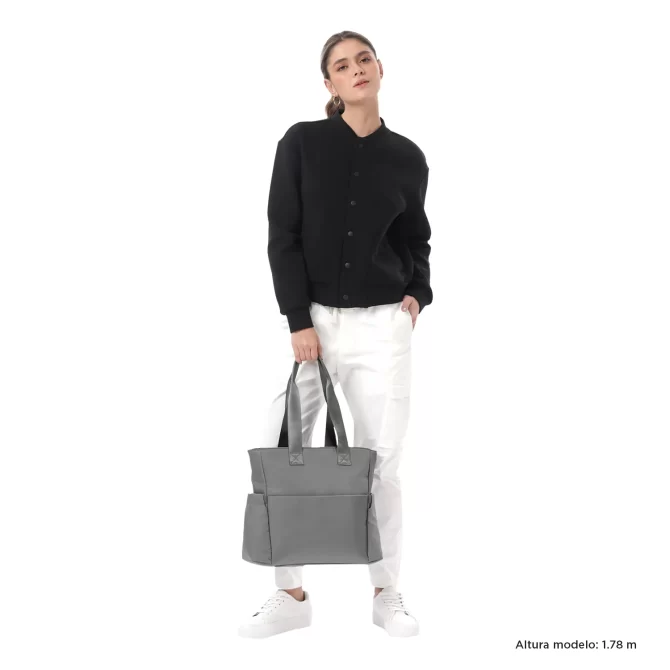 BOLSO TOTTO SUE SHOPPING - GRIS - TALLA M