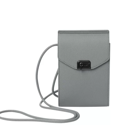 BOLSO TOTTO SMOOTH CROSSBODY - GRIS - TALLA XS