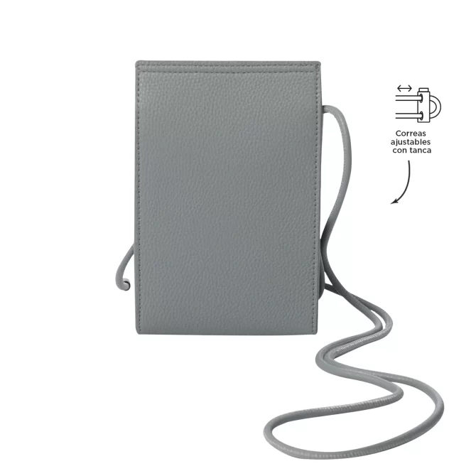 BOLSO TOTTO SMOOTH CROSSBODY - GRIS - TALLA XS