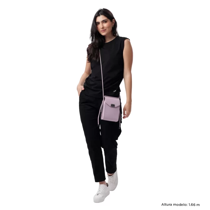 BOLSO TOTTO SMOOTH CROSSBODY - ROSADO - TALLA XS