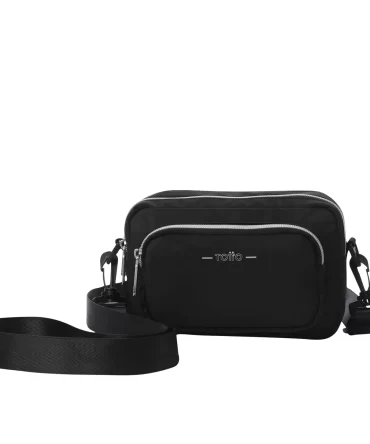 BOLSO TOTTO FUNTY CROSSBODY 2 EN 1 - NEGRO - TALLA XS