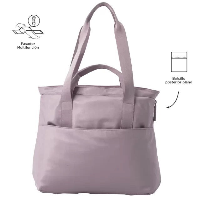 BOLSO TOTTO CRESA SHOPPING - ROSADO - TALLA XL