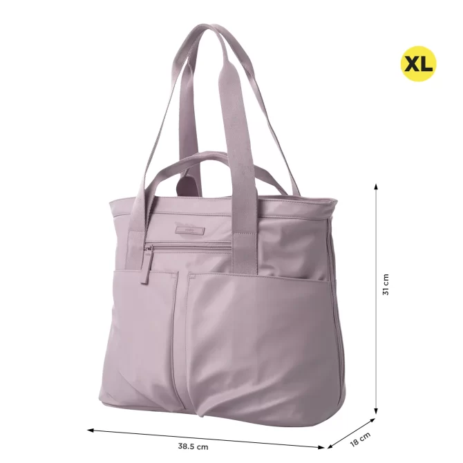 BOLSO TOTTO CRESA SHOPPING - ROSADO - TALLA XL
