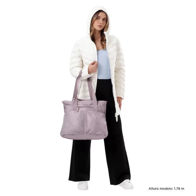 BOLSO TOTTO CRESA SHOPPING - ROSADO - TALLA XL