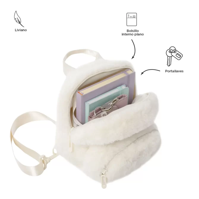 MORRAL TOTTO YUEN FASHION 3 EN 1 - TALLA XS - BEIGE