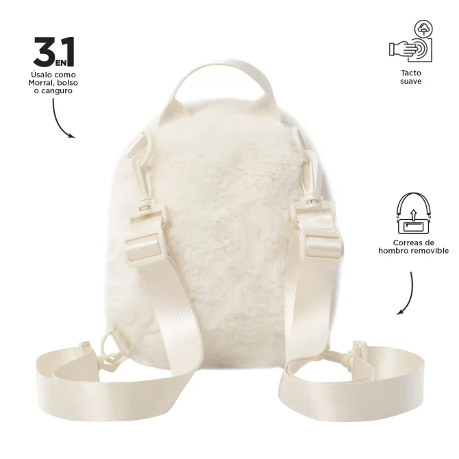 MORRAL TOTTO YUEN FASHION 3 EN 1 - TALLA XS - BEIGE