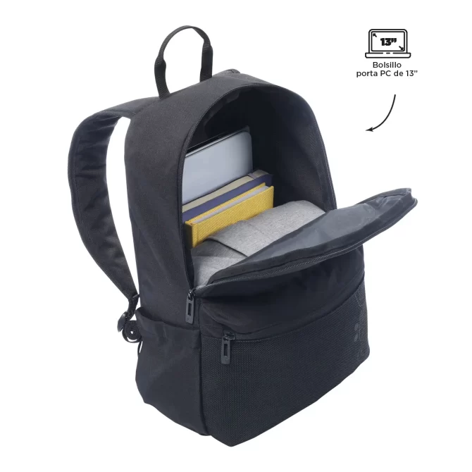 MORRAL TOTTO DRAGONAR PORTA PC 13" - TALLA M - NEGRO