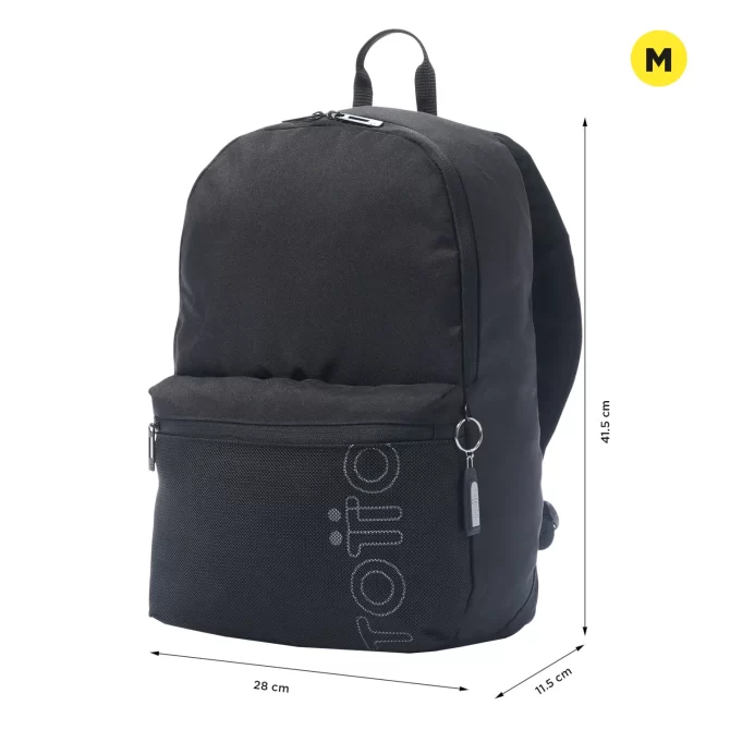 MORRAL TOTTO DRAGONAR PORTA PC 13" - TALLA M - NEGRO