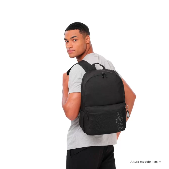 MORRAL TOTTO DRAGONAR PORTA PC 13" - TALLA M - NEGRO