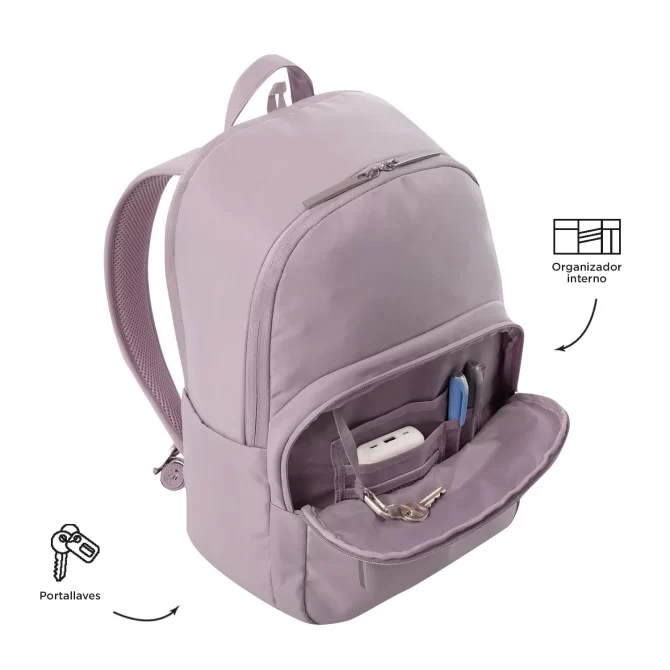 MORRAL TOTTO ADELAIDE 3 2.0 EJECUTIVO PORTA PC 14" - TALLA M - ROSADO