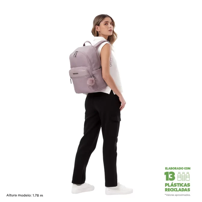 MORRAL TOTTO ADELAIDE 3 2.0 EJECUTIVO PORTA PC 14" - TALLA M - ROSADO