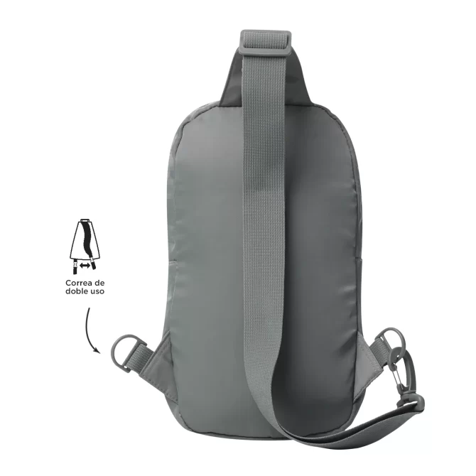 MORRAL TOTTO CROSSOVER TRACER PORTA TABLET 10" - TALLA S - GRIS