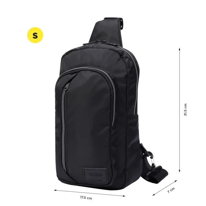 MORRAL TOTTO CROSSOVER TRACER PORTA TABLET 10" - TALLA S - NEGRO