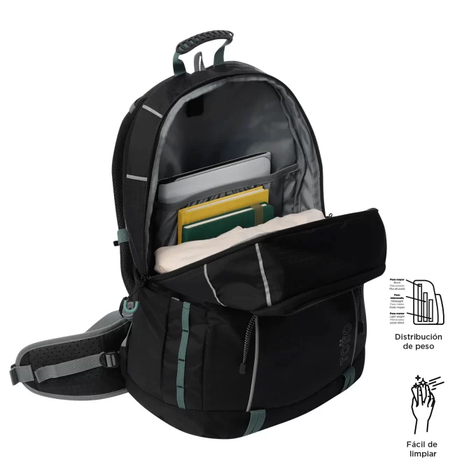 MORRAL TOTTO OUTDOOR SUMMIT 32 - TALLA XL - NEGRO