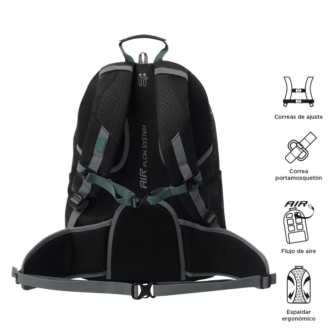 MORRAL TOTTO OUTDOOR SUMMIT 32 - TALLA XL - NEGRO