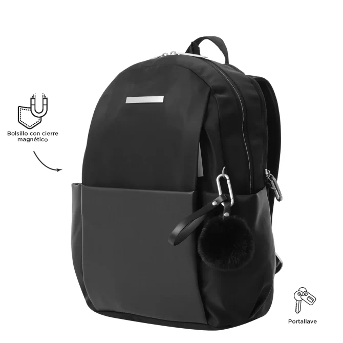 MORRAL TOTTO ADELAIDE EJECUTIVO 1 2.0 PORTA PC 14" - TALLA M - NEGRO