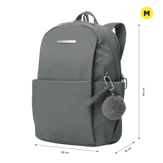 MORRAL TOTTO ADELAIDE EJECUTIVO 1 2.0 PORTA PC 14" - TALLA M - GRIS