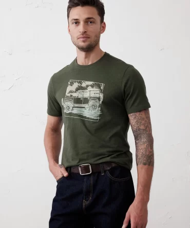 CAMISETA BANNANA REPUBLIC HOMBRE - CUELLO REDONDO