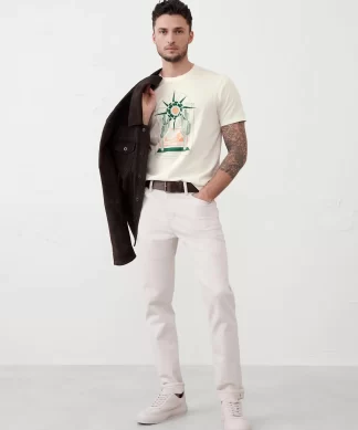 CAMISETA BANNANA REPUBLIC HOMBRE - CUELLO REDONDO