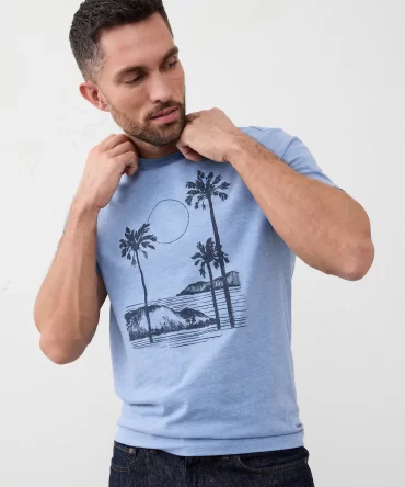 CAMISETA BANNANA REPUBLIC HOMBRE - CUELLO REDONDO