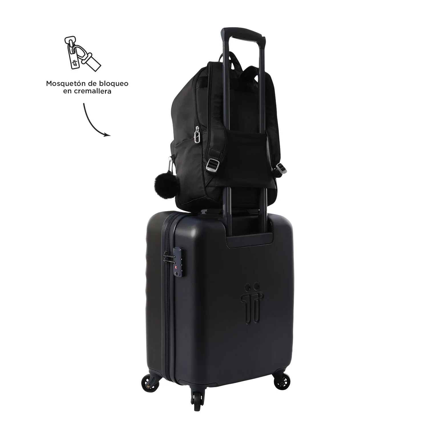 MORRAL TOTTO ADELAIDE 3 2.0 EJECUTIVO PORTA PC 14" - TALLA M - NEGRO