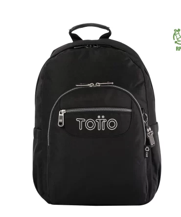 MORRAL TOTTO ACUARELA JUVENIL PORTA PC 14" - TALLA L - NEGRO