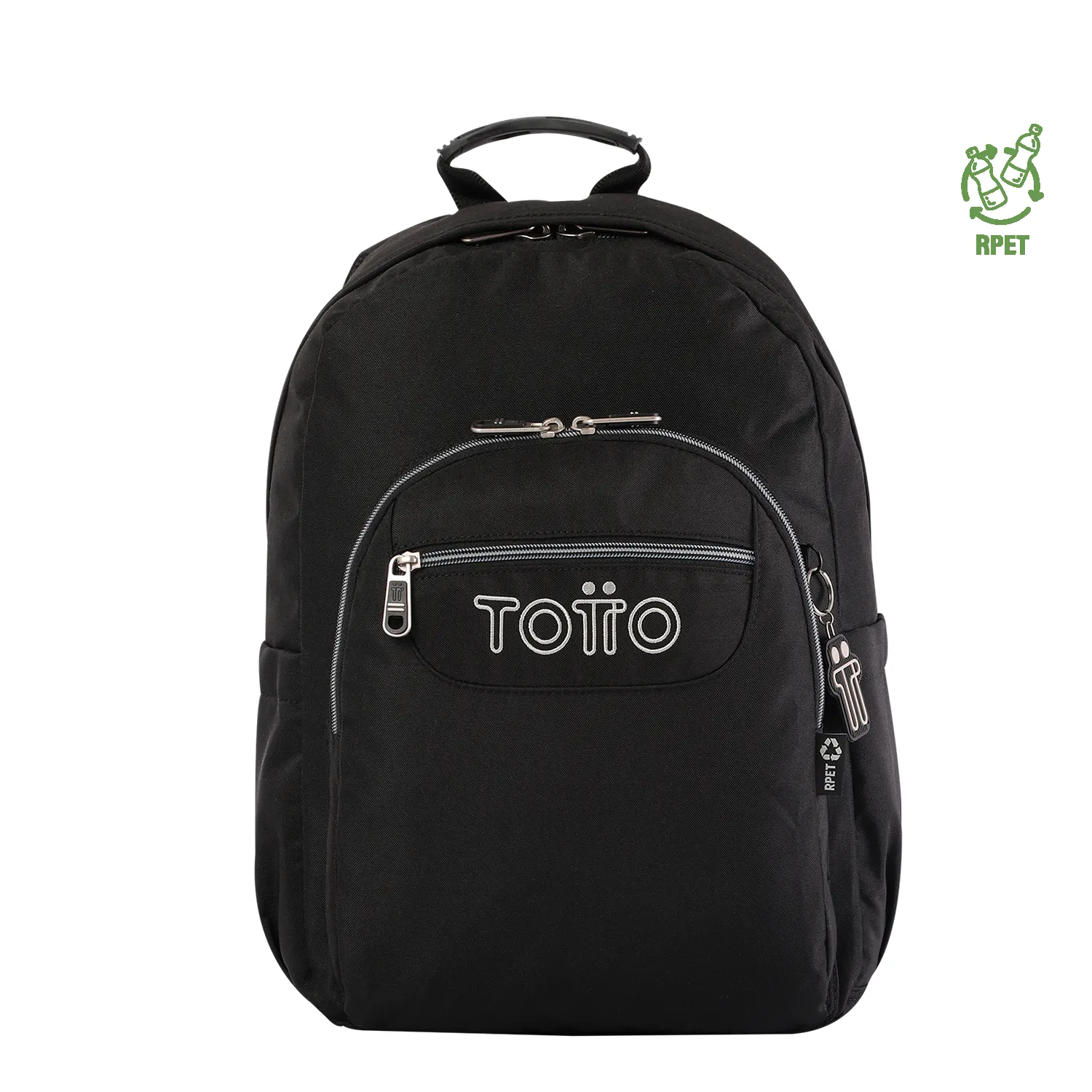 MORRAL TOTTO ACUARELA JUVENIL PORTA PC 14" - TALLA L - NEGRO