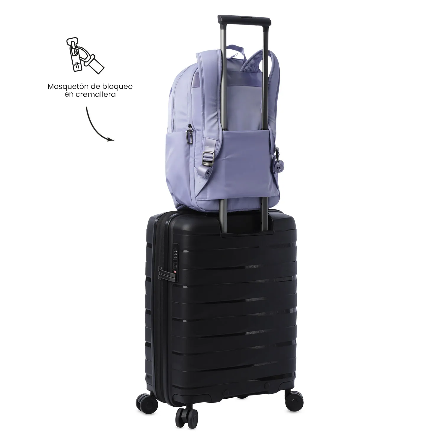 MORRAL TOTTO ADELAIDE 1 2.0 EJECUTIVO PORTA PC 14" - TALLA M - LILA