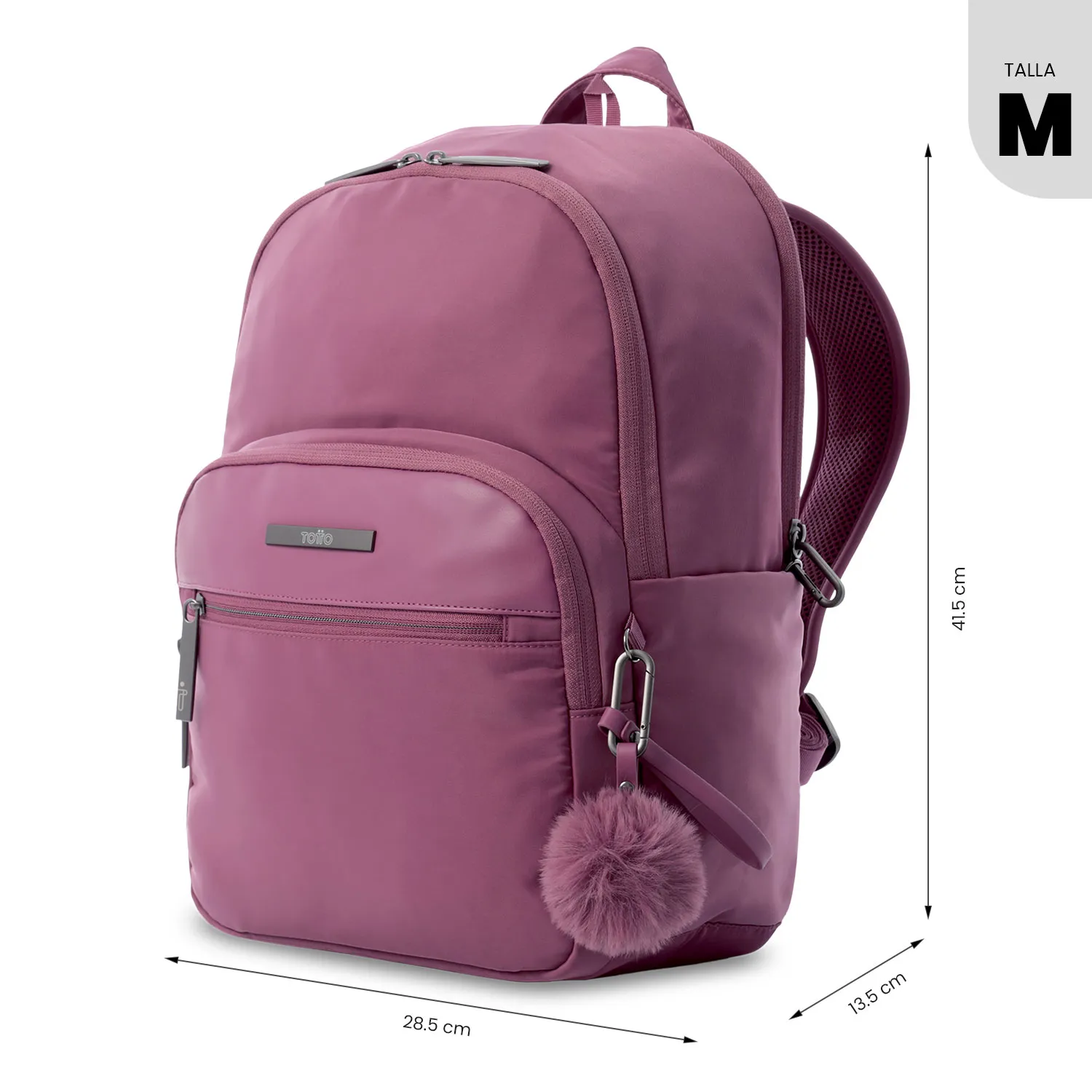 MORRAL TOTTO ADELAIDE 3 2.0 EJECUTIVO PORTA PC 14" - TALLA M - ROSADO